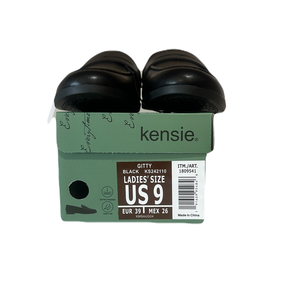 Kensie Ladies Penny Black Loafers - Picture 6 of 7